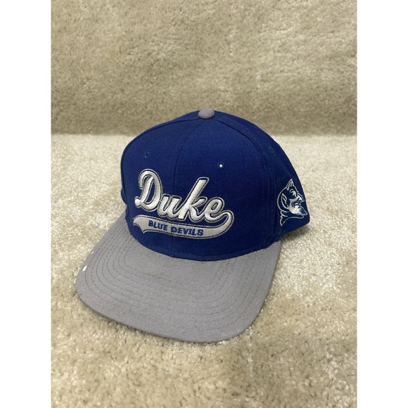STARTER Other - Vintage Starter Duke Blue Devils Script Snapback Hat Blue Logo